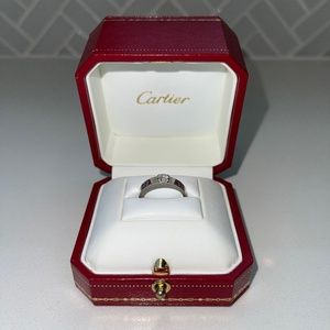Cartier LOVE - white gold diamond ring - size 52/6